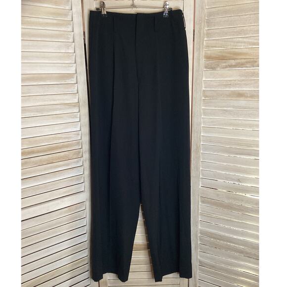 Yohji Yamamoto Femme High Rise 100% Wool Gabardine Wide Leg Pants 3 28 M - Picture 3 of 10